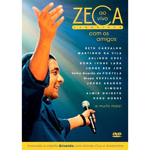 Tamanhos, Medidas e Dimensões do produto DVD Zeca Pagodinho - Zeca Pagodinho ao Vivo com os Amigos