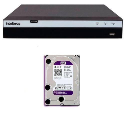 Tamanhos, Medidas e Dimensões do produto Dvr Gravador Intelbras Mhdx 3108 8 Canais 1080p + HD WD Purple de 3TB