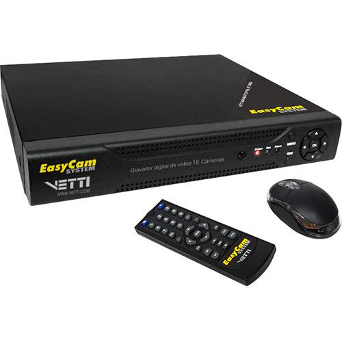 Tamanhos, Medidas e Dimensões do produto DVR Stand Alone Avulso Vetti Easycam System 16 Canais Preto