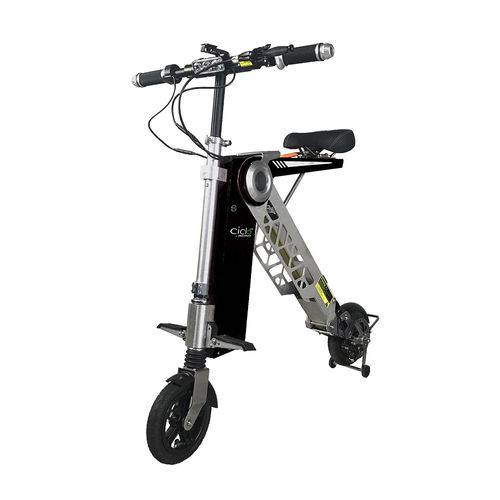 Tamanhos, Medidas e Dimensões do produto E-Bike Bicicleta Eletrica 250W 36V Ciclo Preto - Autonomia Até 18km Dobrável Mymax