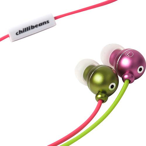 Tamanhos, Medidas e Dimensões do produto Earphone Chilli Beans BEANS Verde e Rosa SE-1008MV/1-7
