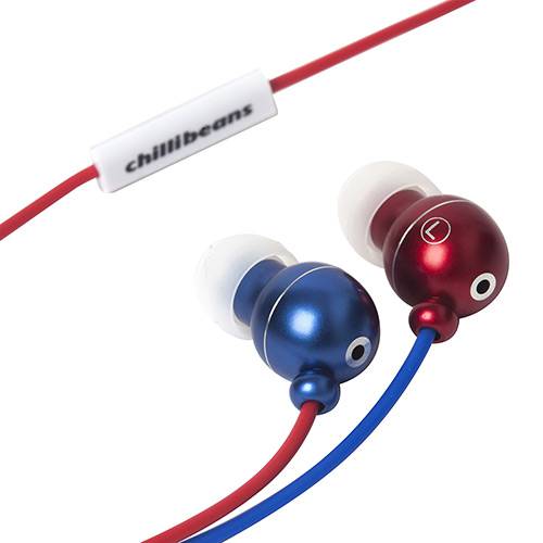 Tamanhos, Medidas e Dimensões do produto Earphone Chilli Beans BEANS Vermelho e Azul SE-1008MV/3-7