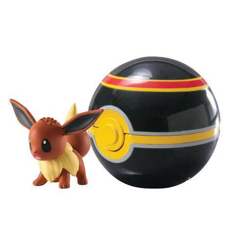 Tamanhos, Medidas e Dimensões do produto Eevee + Pokebola Luxury Ball Pokémon Tomy