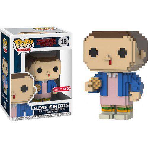 Tamanhos, Medidas e Dimensões do produto Eleven With Eggos 16 Pop Funko 8bit StrThin