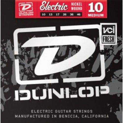 Tamanhos, Medidas e Dimensões do produto Encordoamento Dunlop Guitarra 010/046 Níquel