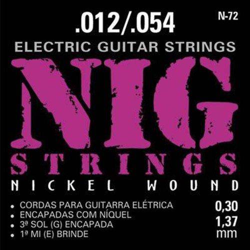 Tamanhos, Medidas e Dimensões do produto Encordoamento P/guitarra 0.12 N72 Nig Strings