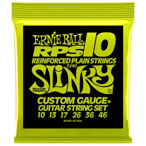 Tamanhos, Medidas e Dimensões do produto Encordoamento para Guitarra Ernie Ball RPS 010 - 046 2240 - Selo Royal Music