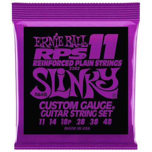Tamanhos, Medidas e Dimensões do produto Encordoamento para Guitarra Ernie Ball RPS 011 - 048 2242 - Selo Royal Music