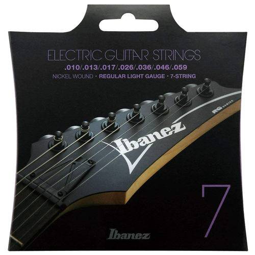 Tamanhos, Medidas e Dimensões do produto Encordoamento para Guitarra Ibanez 010 7 Cordas IEGS71