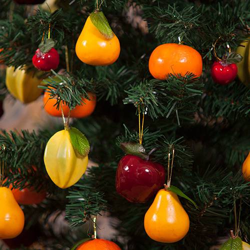 Tamanhos, Medidas e Dimensões do produto Enfeite de Árvore Pera - 12 Peças - Christmas Traditions