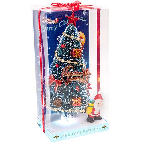 Tamanhos, Medidas e Dimensões do produto Enfeite Iluminado Árvore do Papai Noel - Orb Christmas
