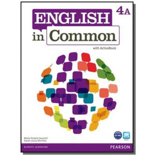Tamanhos, Medidas e Dimensões do produto English In Common 4a Students Book With Activeboo
