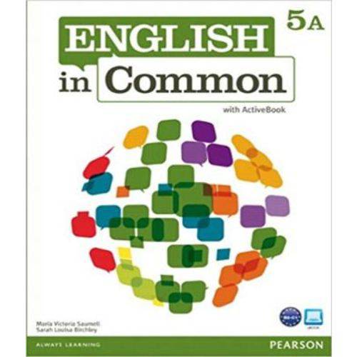 Tamanhos, Medidas e Dimensões do produto English In Common 5a Split - Student Book And Workbook With Activebook