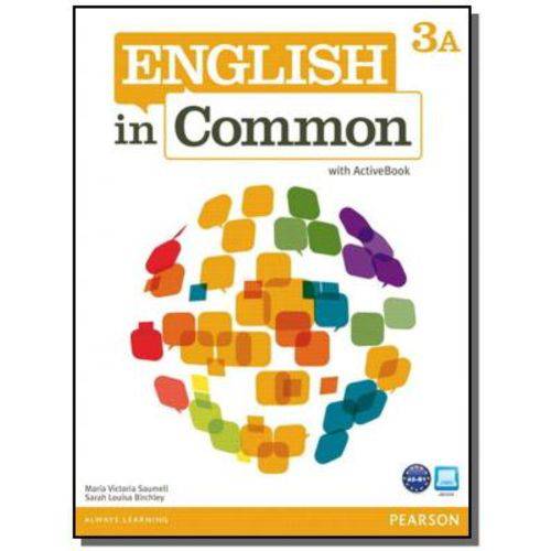 Tamanhos, Medidas e Dimensões do produto English In Common 3a Students Book And Workbook Wi