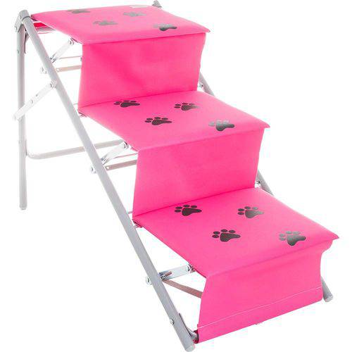 Tamanhos, Medidas e Dimensões do produto Escada e Rampa para Cães Tubline - Rosa