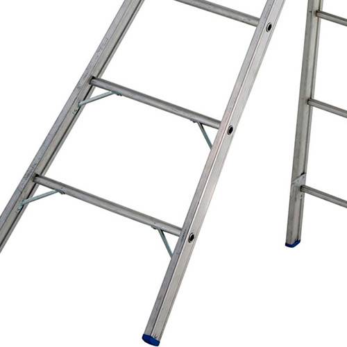 Tamanhos, Medidas e Dimensões do produto Escada Extensível em Alumínio 14 Degraus - Mor