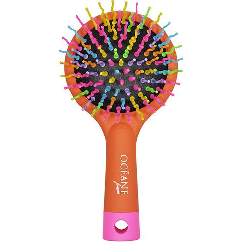 Tamanhos, Medidas e Dimensões do produto Escova de Cabelos Rainbow Brush Mini Laranja Océane Femme