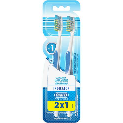 Tamanhos, Medidas e Dimensões do produto Escova Dental Oral-B Indicator Plus 40 - 2 Unidades