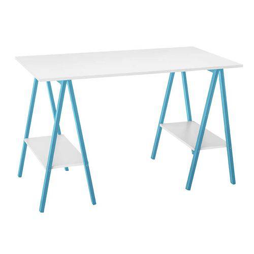 Tamanhos, Medidas e Dimensões do produto Escrivaninha Cavalete Savona Branco e Azul