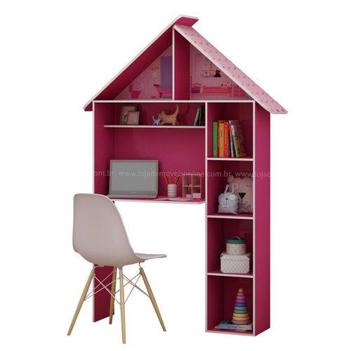 Tamanhos, Medidas e Dimensões do produto Escrivaninha Infantil Casinha Gelius - Pink Plock