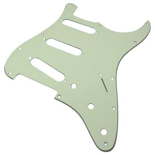 Tamanhos, Medidas e Dimensões do produto Escudo Guitarra Stratocaster Mint Green Spirit 3 Camadas