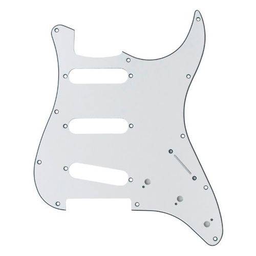 Tamanhos, Medidas e Dimensões do produto Escudo Guitarra Stratocaster SSS Branco