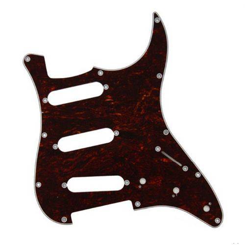 Tamanhos, Medidas e Dimensões do produto Escudo Guitarra Stratocaster SSS Tortoise Shell