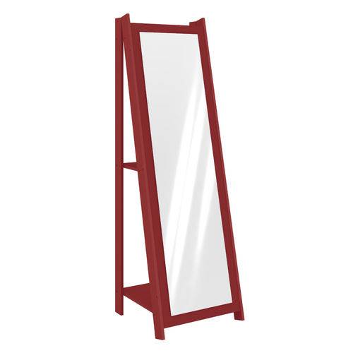 Tamanhos, Medidas e Dimensões do produto Espelheira 1,61m com 2 Prateleiras - Vermelho