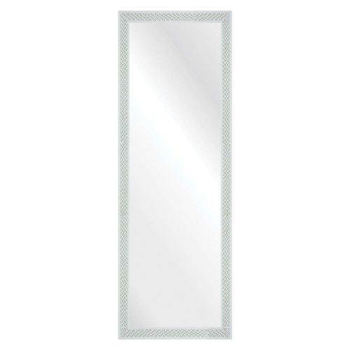 Tamanhos, Medidas e Dimensões do produto Espelho Branco Riscado 37x107cm