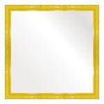 Tamanhos, Medidas e Dimensões do produto Espelho Brilho Rococo Amarelo 46x46cm
