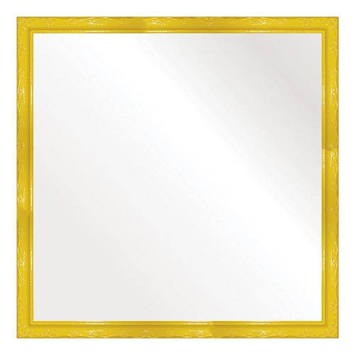 Tamanhos, Medidas e Dimensões do produto Espelho Brilho Rococo Amarelo 56x56cm