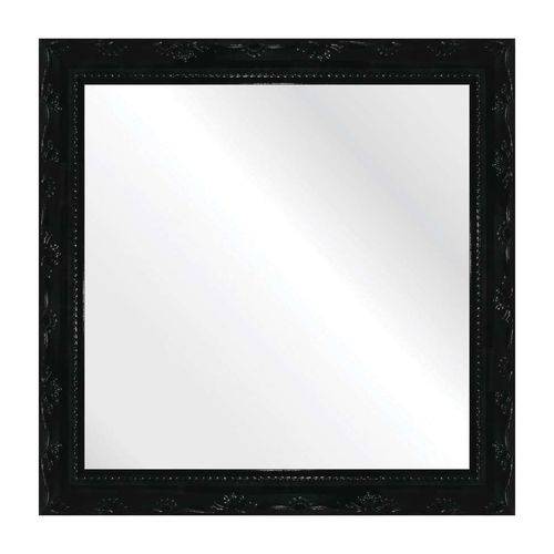 Tamanhos, Medidas e Dimensões do produto Espelho Brilho Rococo Preto 31x31cm