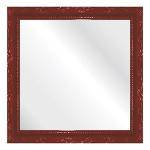 Tamanhos, Medidas e Dimensões do produto Espelho Brilho Rococo Vermelho 31x31cm