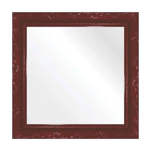 Tamanhos, Medidas e Dimensões do produto Espelho Brilho Rococo Vermelho 26x26cm