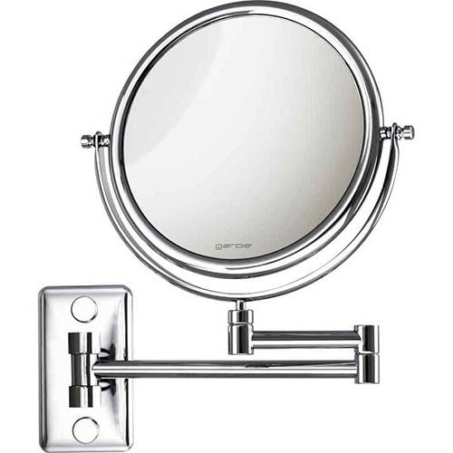 Tamanhos, Medidas e Dimensões do produto Espelho Cosmético de Parede com Braço Articulado e Lente Aumento - Gardie Mobile - CrysBel
