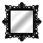 Tamanhos, Medidas e Dimensões do produto Espelho de Parede 14849p Preto 70x70 Art Shop
