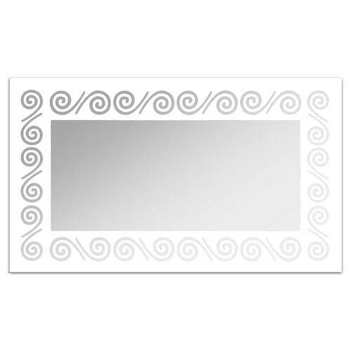 Tamanhos, Medidas e Dimensões do produto Espelho de Parede 12878b Branco 70x110 Art Shop