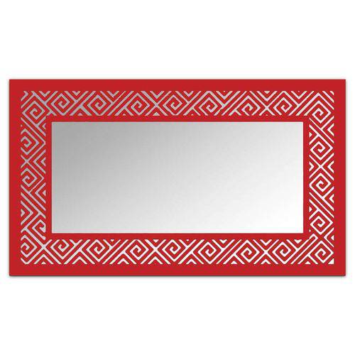 Tamanhos, Medidas e Dimensões do produto Espelho de Parede 12879v Vermelho 70x110 Art Shop