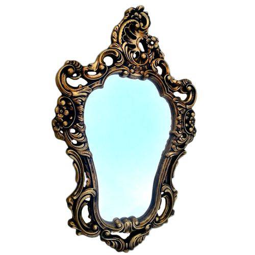 Tamanhos, Medidas e Dimensões do produto Espelho Veneziano Novo Ouro Envelhecido 68x42cm