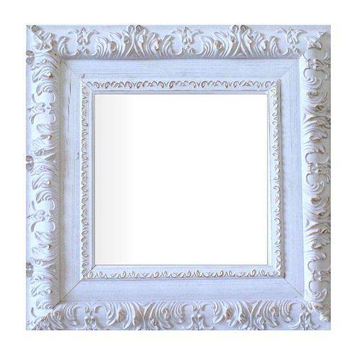 Tamanhos, Medidas e Dimensões do produto Espelho Moldura Rococó Externo 16173 Branco Patina Art Shop