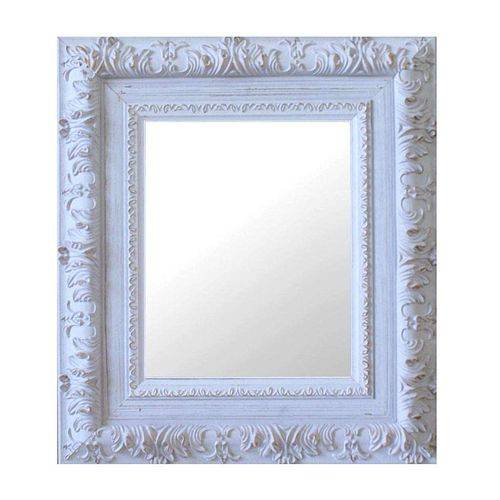 Tamanhos, Medidas e Dimensões do produto Espelho Moldura Rococó Externo 16174 Branco Patina Art Shop