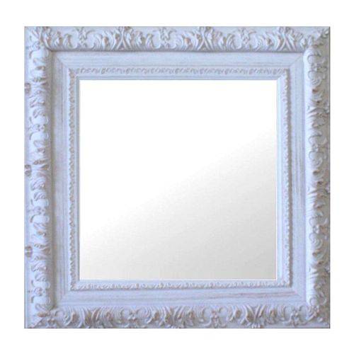 Tamanhos, Medidas e Dimensões do produto Espelho Moldura Rococó Externo 16175 Branco Patina Art Shop
