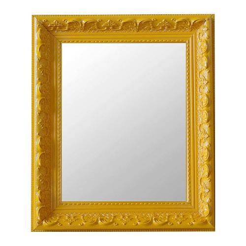 Tamanhos, Medidas e Dimensões do produto Espelho Moldura Rococó Raso 16371 Amarelo Art Shop