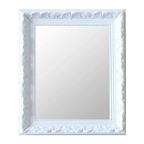 Tamanhos, Medidas e Dimensões do produto Espelho Moldura Rococó Raso 16376 Branco Art Shop