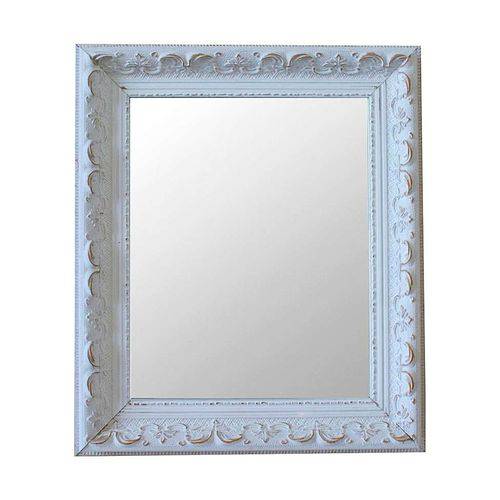 Tamanhos, Medidas e Dimensões do produto Espelho Moldura Rococó Raso 16279 Branco Patina Art Shop