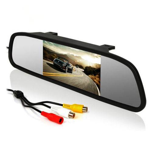 Tamanhos, Medidas e Dimensões do produto Espelho Retrovisor Automotivo com Monitor LCD TFT Color