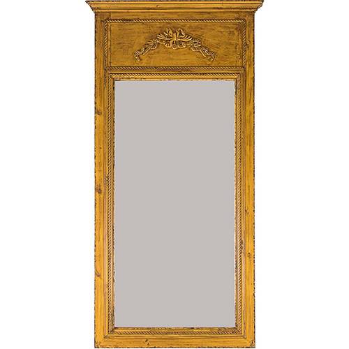 Tamanhos, Medidas e Dimensões do produto Espelho Trabalhado Moldura Madeira 160x84cm Amarelo - Oldway
