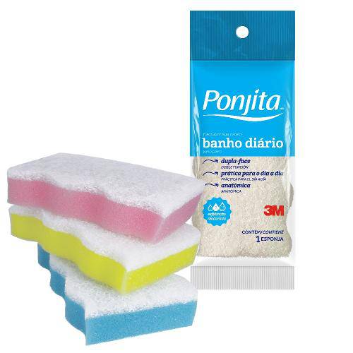 Tamanhos, Medidas e Dimensões do produto Esponja de Banho Diário Ponjita 3m