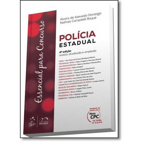 Tamanhos, Medidas e Dimensões do produto Essencial para Concurso: Policia Estadual - Revista Atualizada e Ampliada