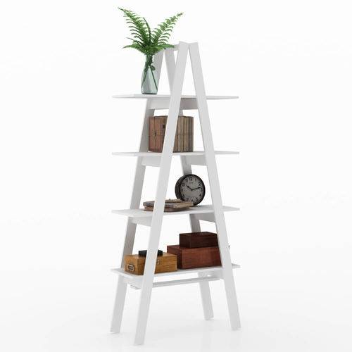 Tamanhos, Medidas e Dimensões do produto Estante Escada com 4 Prateleiras - Branco